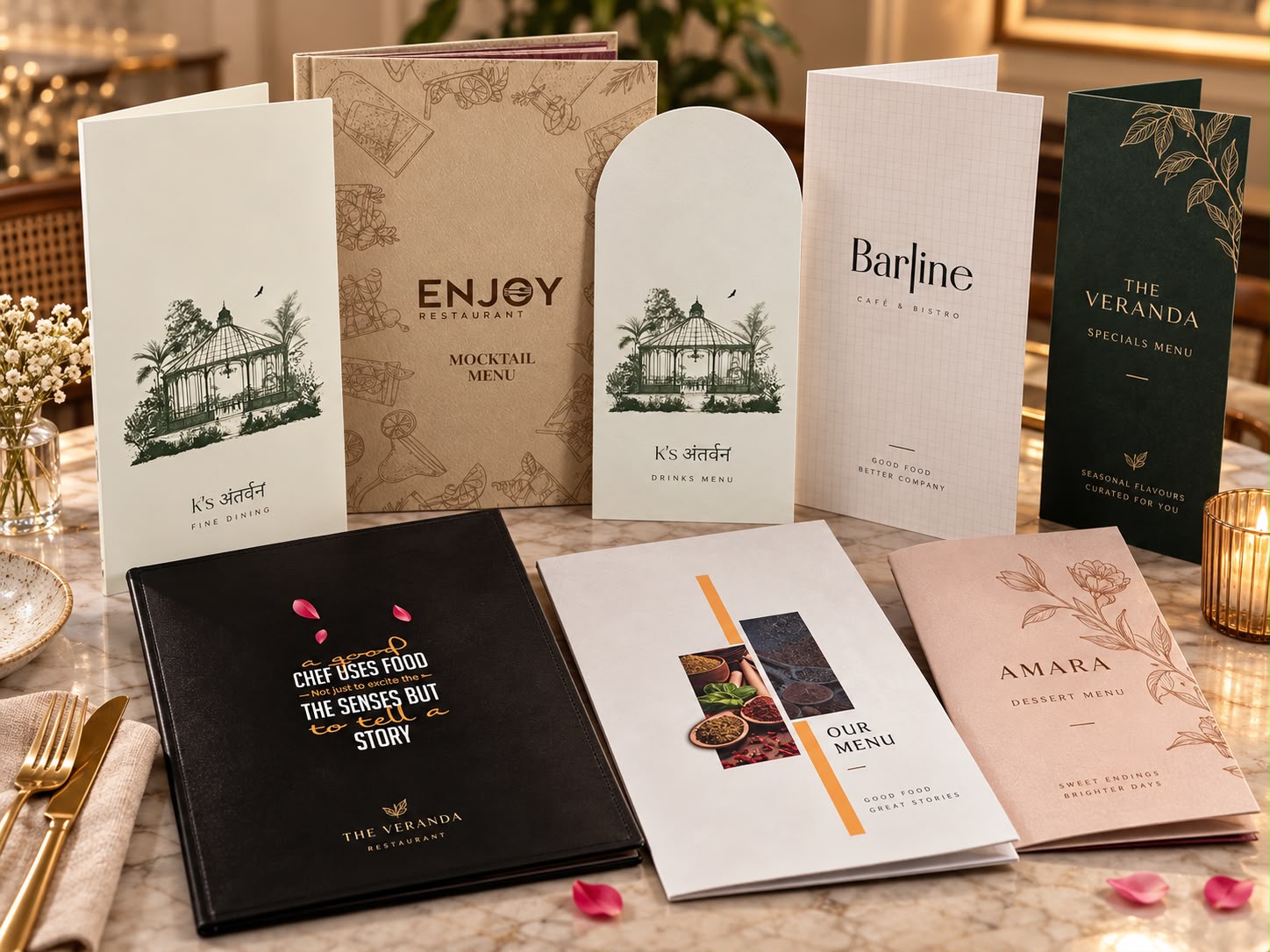 Menus printing by Kwik Color